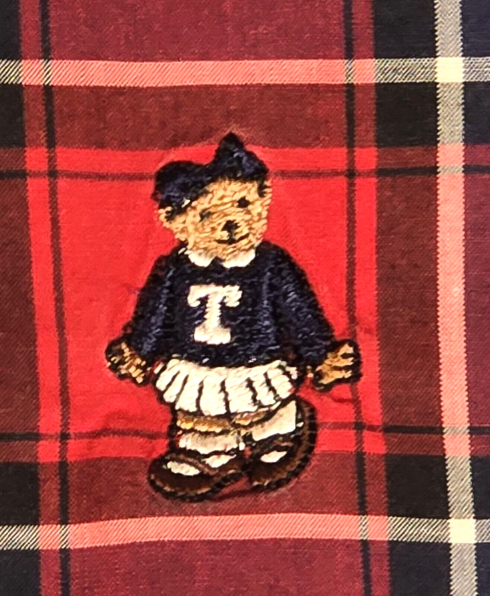 Teenie Weenie All That Bear Classic Size FM Red & Black Plaid Long Sleeve Shirt